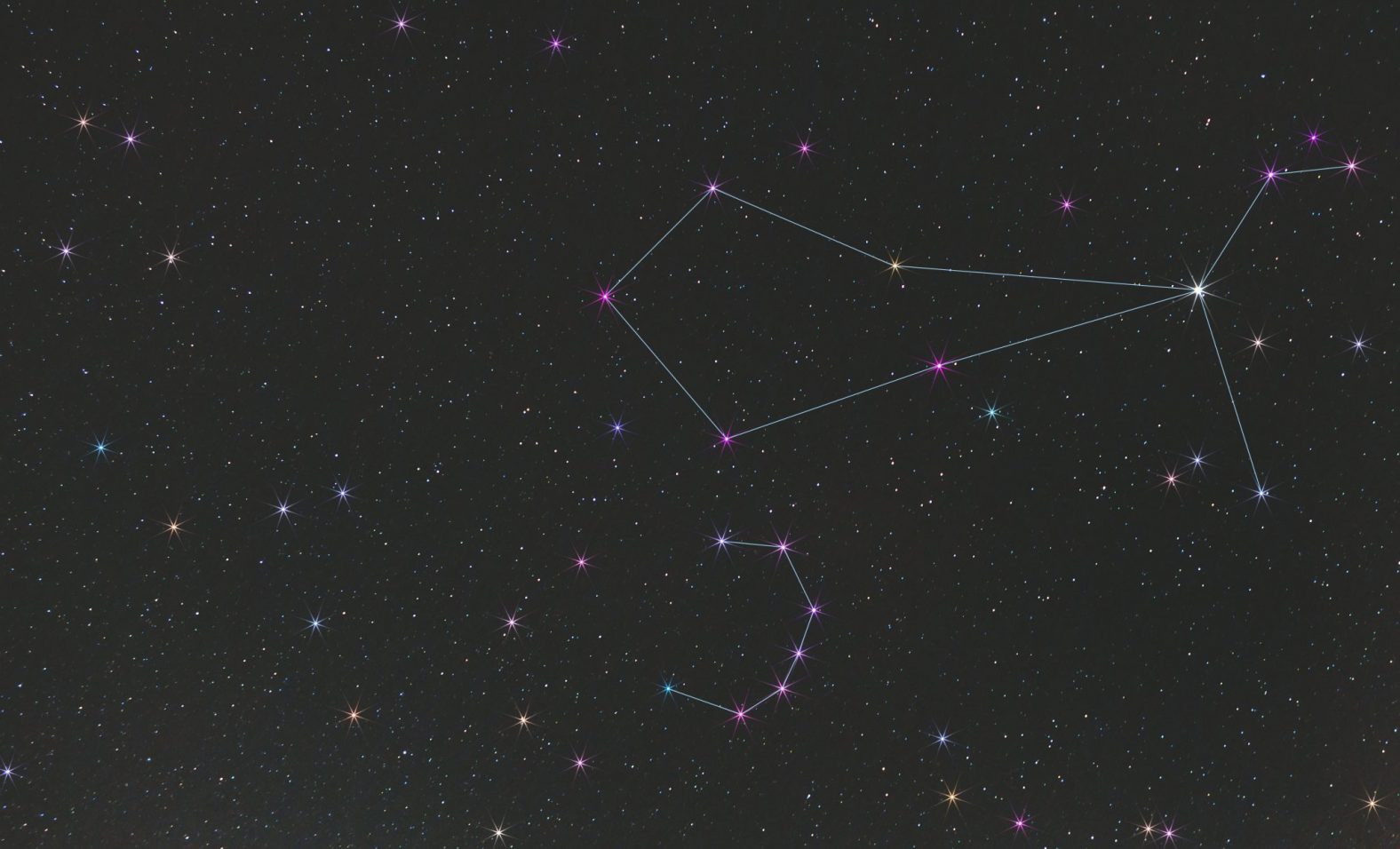 Constellation Bootes and the star Arcturus