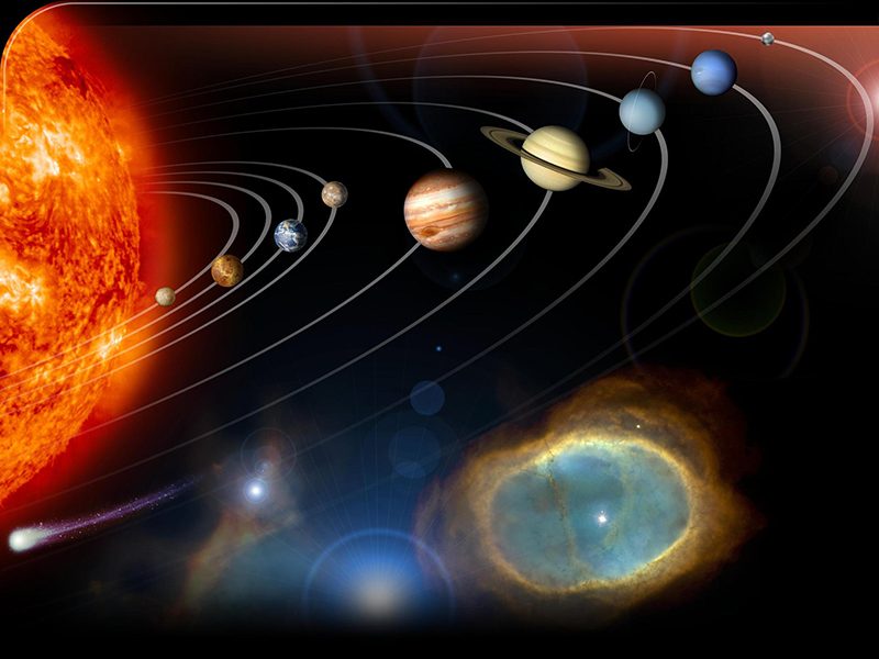 Illustration of our solar system