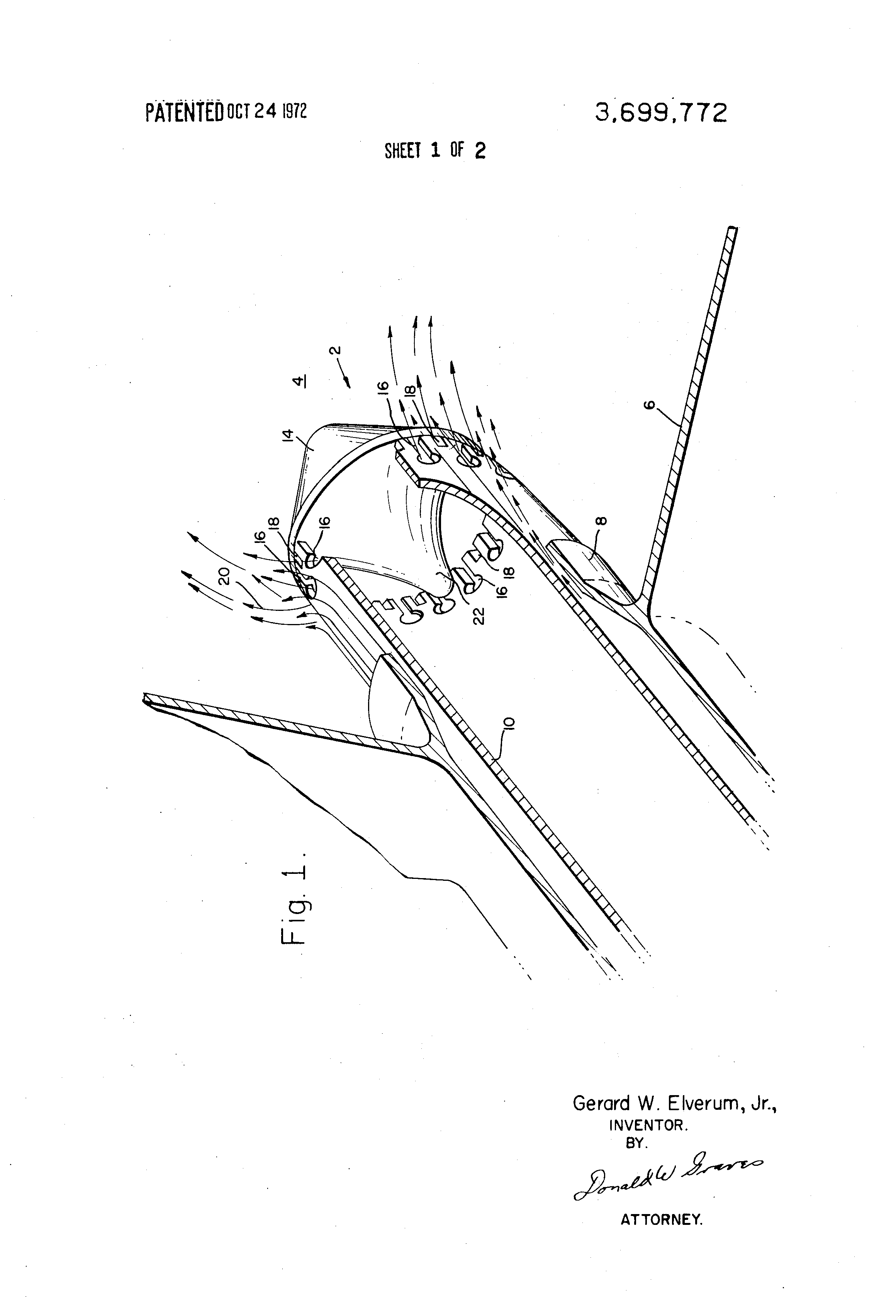 A diagram of the damage