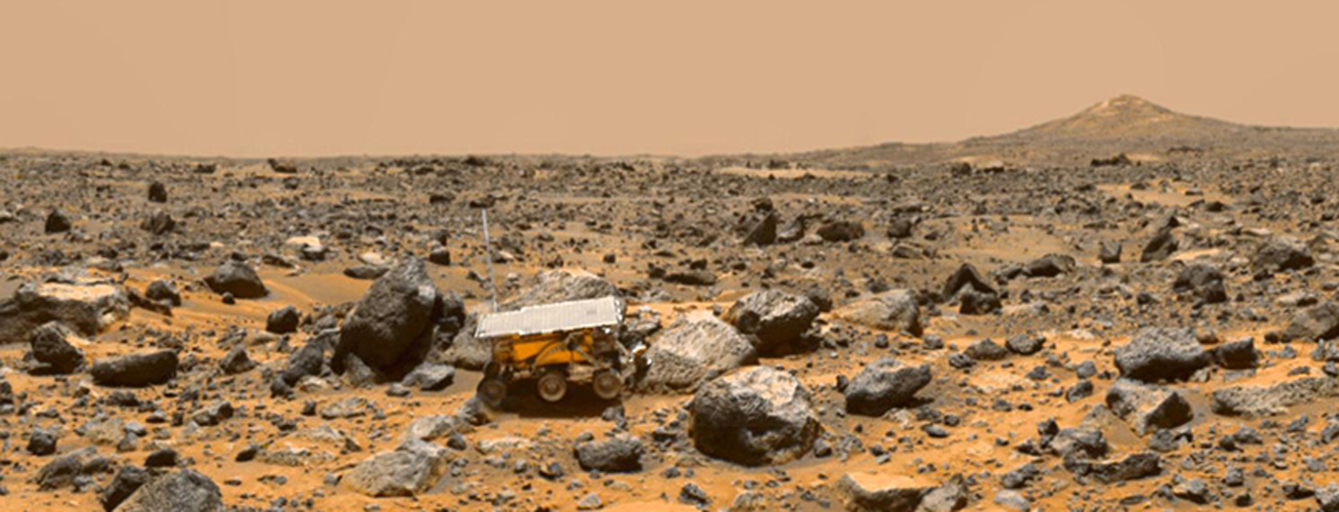 Pathfinder on the surface of Mars