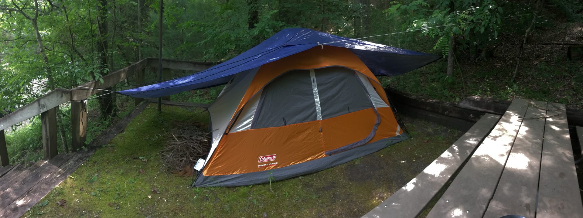 Tent in the woods